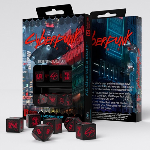 Cyberpunk Red Essential Dice Set - Rollespilsterninger - Q-Workshop